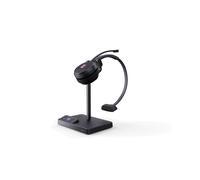 Yealink WH62 Mono Teams - Casque sans fil DECT mono, portée 160m, USB Micro-USB, 20-20000Hz, micro boom 100-10000Hz, batterie 13h, base de chargement