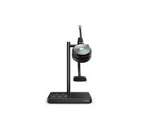 Yealink Micro-casque WH62 Mono DECT sans fil certifié Microsoft Teams Noir