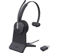 Yealink WH64 Hybird Mono avec station de charge Teams Wireless Headset Casque bureau/centrale decall USB Type C Bluetooth Base de charge Black