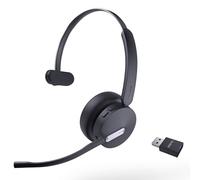 Yealink WH64 Hybrid Casque Bluetooth sans Fil DECT, Mono Casque sans Fil,492ft avec DECT Dongle, 3X Mic, 26H de Temps de Parole, Casque d'écoute portatif pour Le Bureau, PC, Certifié Microsoft Teams