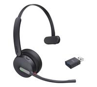 Yealink WH64 Hybrid Mono Écouteur On-Ear DECT Bluetooth Noir