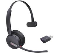 Yealink WH64 Hybrid Mono Teams Casque Sans fil Arceau Bureau/Centre d'appels Micro-USB Bluetooth Noir