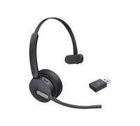 Yealink WH64 Hybrid Mono UC - Casque sans fil Bluetooth 5.2 - Portée 150m - Micro-USB - Batterie 14h - Arceau pour Bureau/Centre d'appels - Noir