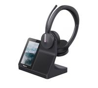 Yealink WH64 Workstation Dual Wireless DECT & Bluetooth Stereo Headset, Noise Cancelling Mikrofon, Touchscreen, Kompatibel mit Teams & IP-Telefonen, Freisprecheinrichtung für Büro und Homeoffice