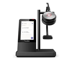 Yealink WH66 Mono Teams Systèmes de conférences audio personnelle Sans fil Arceau Bureau/Centre d'appels USB Type-A Bluetooth Socle de chargement Noir