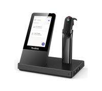 Yealink WH67 Teams Casque Sans Fil Bluetooth 4.2 Portée 120m, Oreillette/Arceau/Nuque, Micro Boom 100-10000Hz, Batterie 7h, Base de Charge Noir