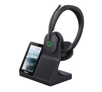 Yealink WH68 All-in-One UC-Workstation - DECT & Bluetooth Wireless Headset mit 4-Zoll Touchscreen, Hybrid-ANC, Acoustic Shield, Freisprechfunktion & USB-Hub für Büro & Home Office