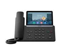 Yealink Téléphone IP SIP-T77U – 12 comptes VoIP, écran tactile 7" 800x480, PoE, 2xGbE, USB-C – Noir