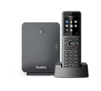 Yealink Téléphone VoIP sans fil W77P – ID d'appelant, 1900 MHz DECT CAT-iq, 10 lignes, noir
