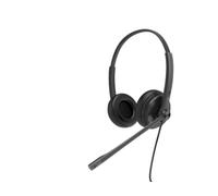 Yealink Casque YHS34 Dual – Filaire arceau stéréo Appels/Musique Noir
