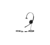 Yealink YHS34 Lite Mono Casque Avec fil Arceau Bureau/Centre d'appels Noir