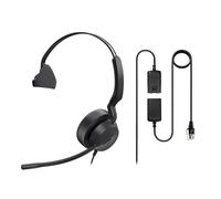 Yealink YHS36 E2 Casque téléphonique Filaire RJ9 avec connecteur Rapide QD Compatible avec Les téléphones Poly, Avaya, Snom et Grandstream pour téléphones de Bureau