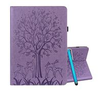 YEALLY Coque pour Lenovo Tab P11 Étui Cuir pour Tablette, Housse à Rabat Portefeuilles mit Porte-Cartes, Cadre Photo Debout et Rabattable, Violet