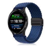 YealRed 18mm Bracelet Nylon Compatible Avec Garmin Venu 4 41mm/Venu 3S/ 2S/Vivomove 3S/Vivoactive 4S, Bracelets de Remplacement Magnétiques pour Forerunner 255S / 265S (Bleu)