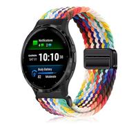 YealRed 18mm Bracelet pour Garmin Venu 4 41mm, Nylon (Arc-en-ciel)