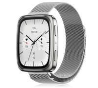 YealRed 20 mm Bracelet Métal Compatible avec Amazfit Active 2 Square/Active 2 /GTR Mini/GTS 4, Sangles de Remplacement Magnétiques pour Amazfit T-Rex 3 Pro 44mm/Bip 3 Pro (Argent)