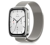 YealRed 20 mm Bracelet Métal Compatible avec Amazfit Active 2 Square/Active 2 /GTR Mini/GTS 4, Sangles de Remplacement Magnétiques pour Amazfit T-Rex 3 Pro 44mm/Bip 3 Pro (Lumière des étoiles)