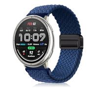YealRed 20mm Bracelet Compatible avec Amazfit Active 2 Square/Active 2 /Active/GTR Mini/GTS 4 /GTS 4 Mini, Bande de Remplacement Nylon Sport pour Amazfit T-Rex 3 Pro 44mm/Bip 3 Pro (Bleu)