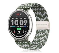 YealRed 20mm Bracelet Compatible avec Amazfit Active 2 Square/Active 2 /Active/GTR Mini/GTS 4 /GTS 4 Mini, Bande de Remplacement Nylon Sport pour Amazfit T-Rex 3 Pro 44mm/Bip 3 Pro (Gris Vert)