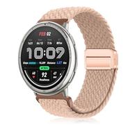 YealRed 20mm Bracelet Compatible avec Amazfit Active 3 Premium/Active2 Square/Active2 /Active, Bande de Remplacement Nylon Sport pour Amazfit GTR Mini/GTS 4 /GTS 4 Mini/Bip 3 Pro (Marron Froid)