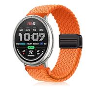YealRed 20mm Bracelet Compatible avec Amazfit Active 3 Premium/Active2 Square/Active2 /Active, Bande de Remplacement Nylon Sport pour Amazfit GTR Mini/GTS 4 /GTS 4 Mini/Bip 3 Pro (Orange)