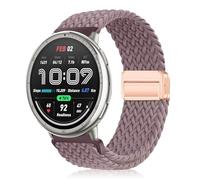 YealRed 20mm Bracelet Compatible avec Amazfit Active 3 Premium/Active2 Square/Active2 /Active, Bande de Remplacement Nylon Sport pour Amazfit GTR Mini/GTS 4 /GTS 4 Mini/Bip 3 Pro (Violet)