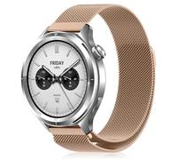 YealRed 22 mm Bracelet de Montre Métal Compatible avec Xiaomi Watch S4 /S4 Sport, Sangles de Remplacement Magnétiques pour Xiaomi Redmi Watch 5 Active/ 5 Lite/ 3 Active (Or rose)