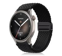 YealRed 22mm Bracelet Compatible Avec Amazfit Balance 2 /Balance/Bip 6/5 /Pop 3S, Bande de Remplacement Nylon Sport pour Amazfit T-Rex 3 Pro 48mm/GTR 4 /GTR 3 Pro/GTR 2e/GTR 47mm (Noir)
