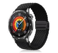 YealRed 22mm Bracelet Nylon Sport Compatible Avec Huawei Watch GT 4 46mm /GT 3 46mm /GT 2 46mm /GT 2e /GT 2 Pro ECG, Bande De Remplacement Pour Huawei Watch 4 46mm /4 Pro 48mm /3/3 Pro (Noir)