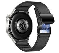 YealRed 22mm Bracelet pour Huawei Watch GT6 Pro/GT6/GT5 Pro/GT5/GT4/GT3(46mm), Bande de Rechange Magnétique en Cuir et Silicone pour Huawei Watch Ultimate 2/4Pro 48mm/5/4/3Pro(46mm) (Noir)