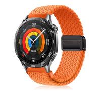 YealRed 22mm Bracelet pour Huawei Watch GT6 Pro/GT6/GT5 Pro/GT5/GT4/GT3(46mm), Bande de Remplacement Magnétique en Nylon Compatible avec Huawei Watch Ultimate 2/4Pro 48mm/5/4/3Pro(46mm) (Orange)
