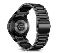 YealRed Bracelet Compatible avec Samsung Galaxy Watch FE / 7/6 / 5/4, Bande de No Gap Remplacement Acier Inoxydable Métal Montre pour Galaxy Watch 6 Classic / 5 Pro / 4 Classic (Noir)