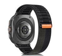 YealRed Bracelet Nylon Compatible Avec Samsung Galaxy Watch Ultra 47mm, Bande Élastique et Respirante, Strap De Remplacement Sport Pour Galaxy Watch Ultra 47mm (Noir)