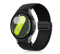 YealRed Bracelet Nylon Sport 20mm Compatible Avec Galaxy Watch FE / 7/6 / 5/4, Boucle Magnétique Bande De Remplacement Pour Galaxy Watch 6 Classic / 5 Pro 45mm / 4 Classic (Noir)