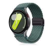 YealRed Bracelet Nylon Sport 20mm Compatible Avec Galaxy Watch FE / 7/6 / 5/4, Boucle Magnétique Bande De Remplacement Pour Galaxy Watch 6 Classic / 5 Pro 45mm / 4 Classic (Vert)