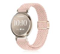 YealRed Bracelet Nylon Sport Compatible Avec Garmin Lily 2 Active/ 2 Classic, Boucle Magnétique Bande De Remplacement, Strap de Tissés Pour Garmin Lily 2/2 Sport (Rose+Starlight)