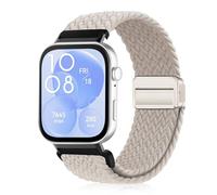 YealRed Bracelet Nylon Sport Compatible Avec Huawei Watch Fit 4 pro / 4/3, Boucle Magnétique Bande De Remplacement, Strap de Tissés Pour Huawei Watch Fit 4 pro / 4/3 (Starlight)