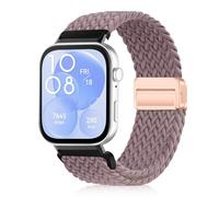 YealRed Bracelet Nylon Sport Compatible Avec Huawei Watch Fit 4 pro / 4/3, Boucle Magnétique Bande De Remplacement, Strap de Tissés Pour Huawei Watch Fit 4 pro / 4/3 (Violet)