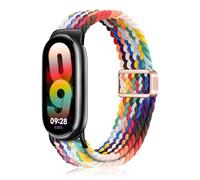 YealRed Bracelet Nylon Sport Compatible Avec Xiaomi Mi Band 10/9 / 8, Boucle Magnétique Bande De Remplacement, Strap de Tissés Pour Xiaomi Smart Band 8/9 / 10 (Arc-en-ciel)