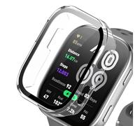 YealRed Coque Compatible avec Amazfit Bip 6, Boîtier PC Rigide Apporter Protection d'écran en Verre Trempé, Protection Anti-Rayures Complète Compatible avec Amazfit Bip 6 - Transparent