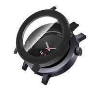 YealRed Coque Compatible avec CMF by Nothing Watch 3 Pro, Boîtier PC Rigide Apporter Protection d'écran en Verre Trempé, Protection Anti-Rayures Complète pour CMF by Nothing Watch 3 Pro - Noir