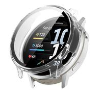 YealRed Coque Compatible avec Garmin Venu 4 45mm, Boîtier PC Rigide Apporter Protection d'écran en Verre Trempé, Protection Anti-Rayures Complète pour Garmin Venu 4 45mm - Transparent