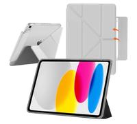 YealRed Coque Étui pour iPad (A16) 11ème Génération 11 Pouces 2025, avec Dos Transparent, Béquille Fine, Étui Antichoc pour Tablette Compatible avec iPad 10ème Génération 10,9 Pouces 2022 (Gris)