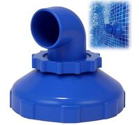 YEAMLTE Buse de Piscine Rotative 360° Réglable Bleu, Buse Sortie Piscine, Diamètre du Filetage 80 mm, Accessoire Entrée de Hors Sol Compatible Intex Bestway et Les Piscines à Structure en Acier