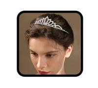 Yean Diadème en cristal en forme de goutte pour cheveux - Accessoire de tête pour mariage et anniversaire - Pour femmes et filles (1)