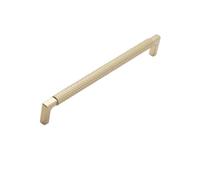 Yeandshi Lot de 5 poignées d'armoire moletées de luxe or clair, trou central de 192 mm, poignées d'armoire de cuisine en forme de T, adaptées pour tiroirs, commodes, armoires, armoires.