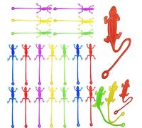YEAPEAK 24 Pièces Mains Collantes, Jouet Collant, Main Collante Enfant, Mains Gluantes Collantes, Sticky Hands Comme Cadeaux, Cadeaux Et Articles De Blague Pour Garçons Et Filles (Gecko)