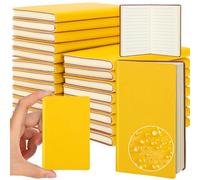 Yeaqee Lot de 20 journaux classiques lignés de 10,2 x 6,3 cm pour l'écriture, carnet de notes ligné de 50 pages pour homme avec couverture souple en cuir - Carnet d'école, d'université ligné pour