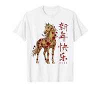 Year of The Horse 2026 Chinese New Year Silver Zodiac T-Shirt