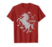 Year of The Horse 2026 Chinese New Year Silver Zodiac T-Shirt